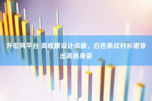 升宏网平台 高收腰设计点睛，白色条纹衬衫裙穿出高挑身姿